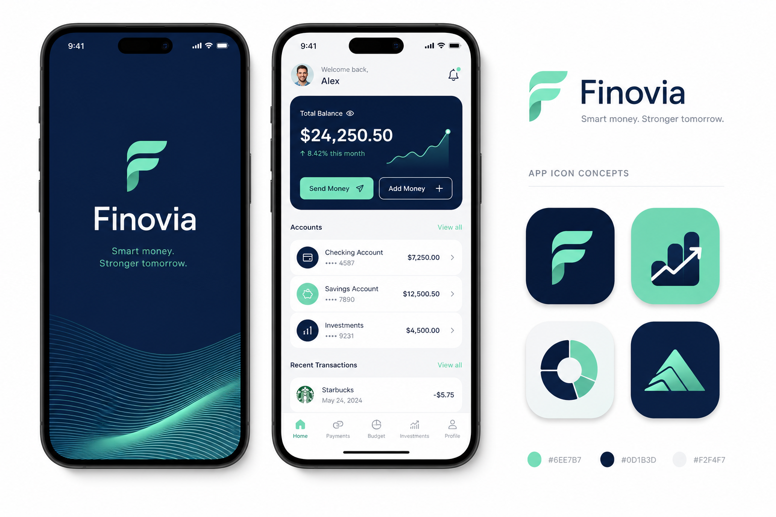 FinFlow Mobile App Brand & UI
