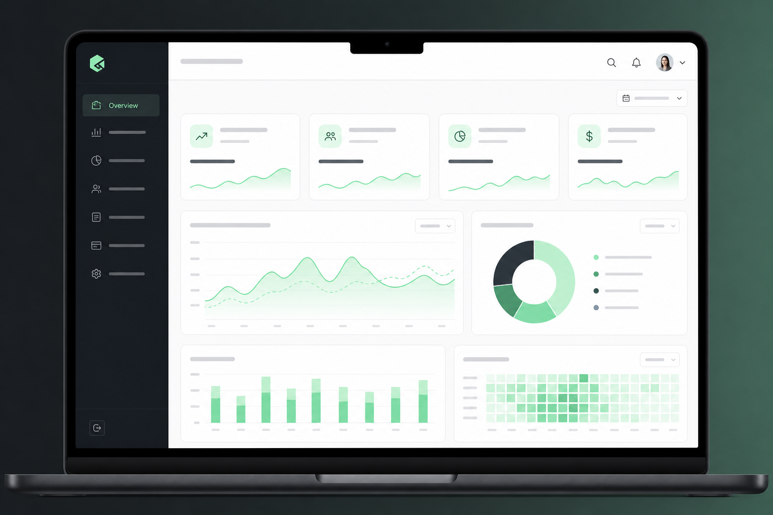 Analytics SaaS Dashboard UI Mockup